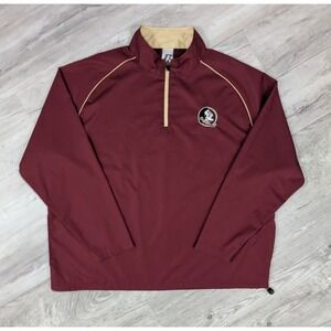 Russell Florida State FSU Seminoles Pullover XL 1/4 Zip‎ Windbreaker